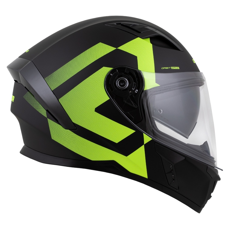 Integralhjelm Cassida Orbit Grind mat sort-fluogul