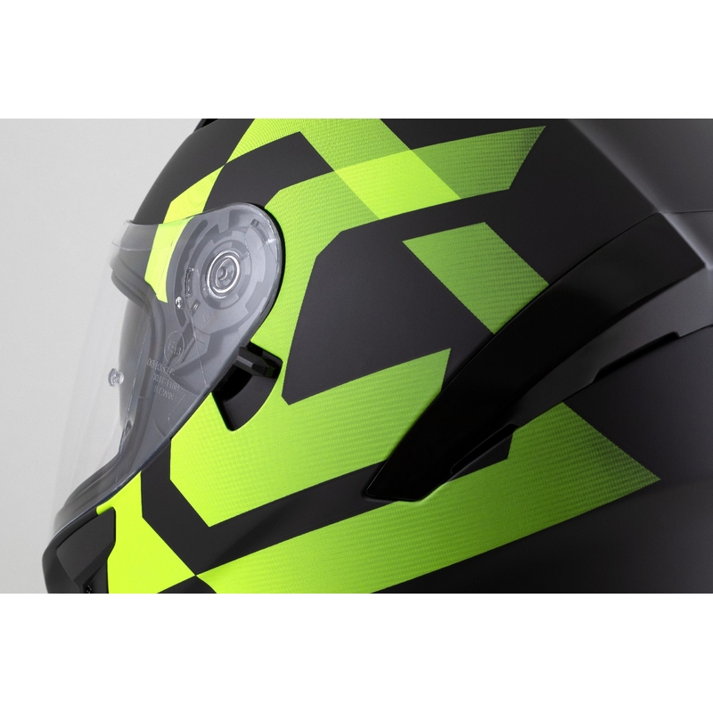 Integralhjelm Cassida Orbit Grind mat sort-fluogul