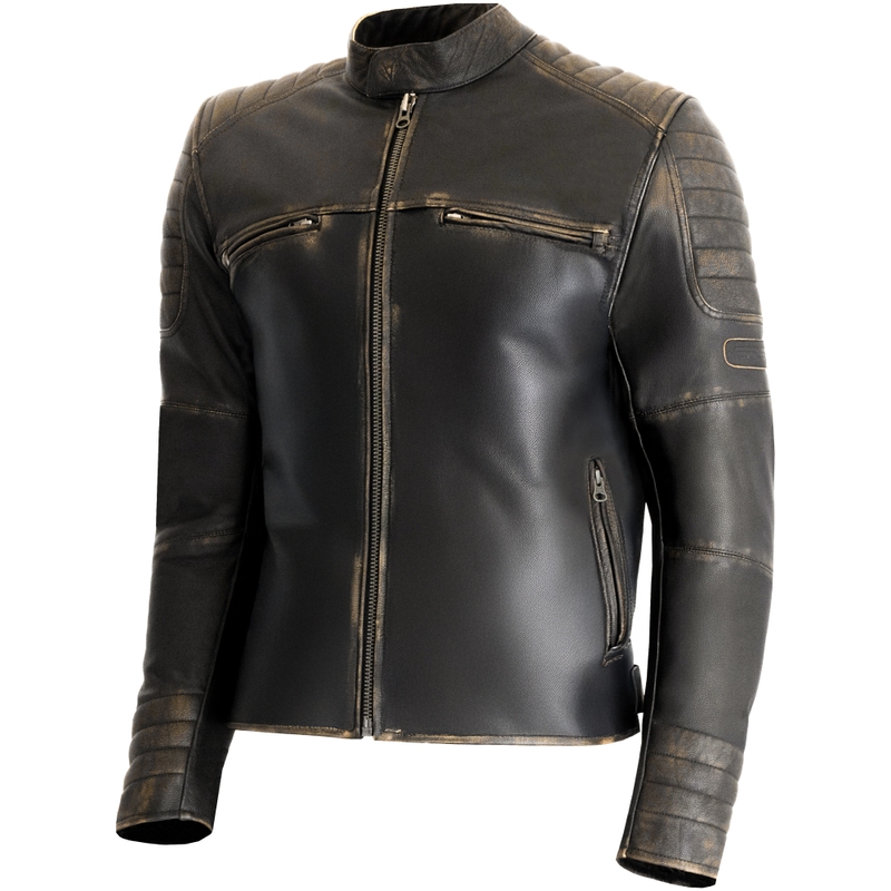 RSA Vintage brun lædermotorcykeljakke