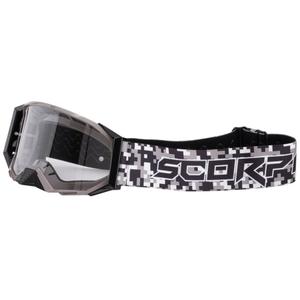 Motocrossbrille Scorpion E24 camo med klar plexi
