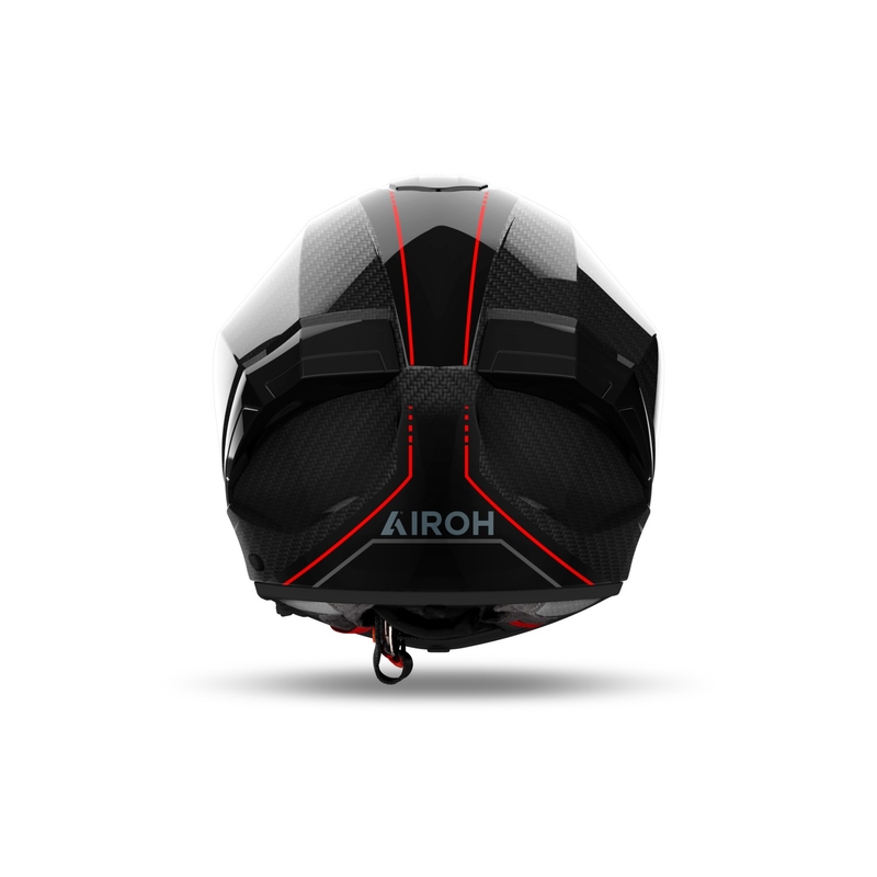 Integreret motorcykelhjelm Airoh MATRYX Carbon blank sort