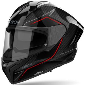 Integreret motorcykelhjelm Airoh MATRYX Carbon blank sort