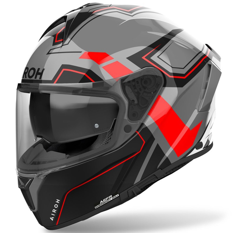 Integreret motorcykelhjelm Airoh SPARK 2 Dart blank rød