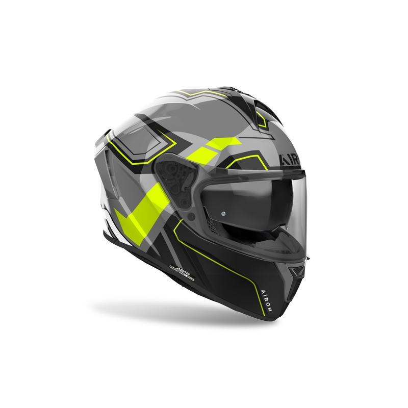 Integreret motorcykelhjelm Airoh SPARK 2 Dart blank gul