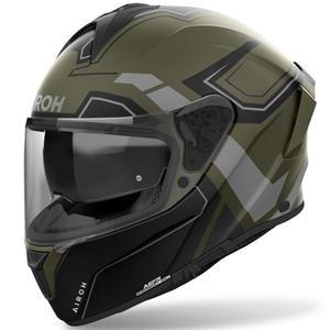 Integreret motorcykelhjelm Airoh SPARK 2 Dart mat khakigrøn