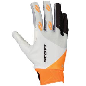 Motocrosshandsker SCOTT EVO RACE hvid-orange