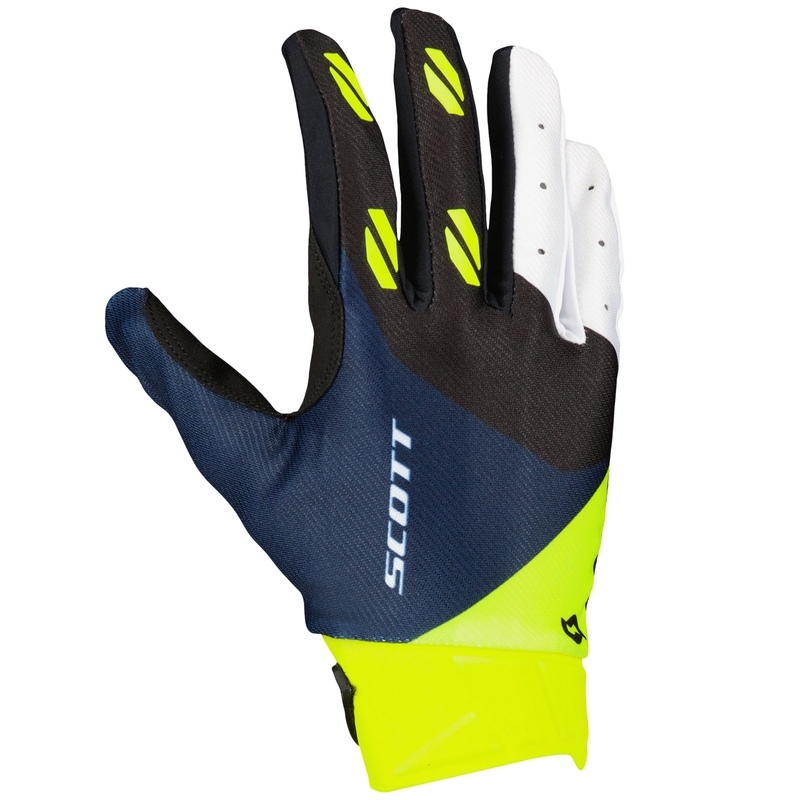 Motocrosshandsker SCOTT EVO RACE purple-blue-fluo yellow