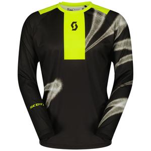 Motocrosstrøje SCOTT EVO Dirt sort-fluogul udsalg