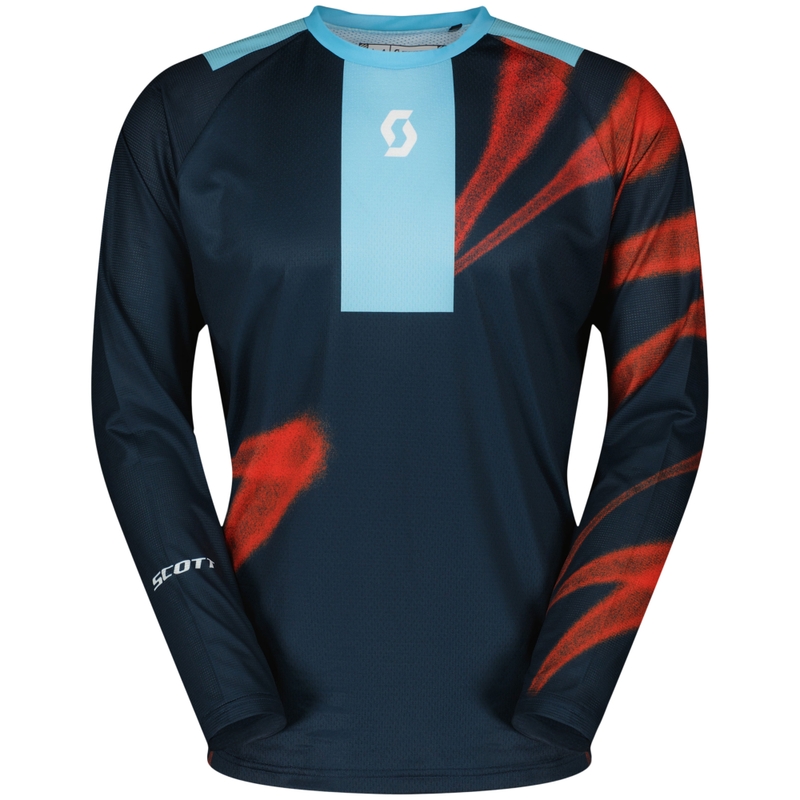 Motocrosstrøje SCOTT EVO Dirt blå-rød udsalg