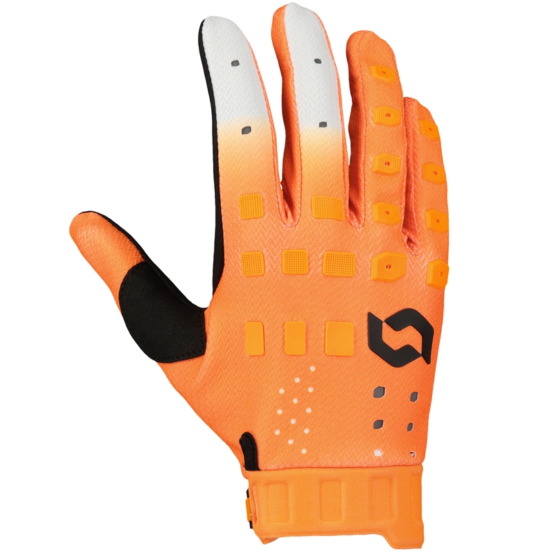 Motocross-handsker SCOTT Podium PRO orange-sort udsalg