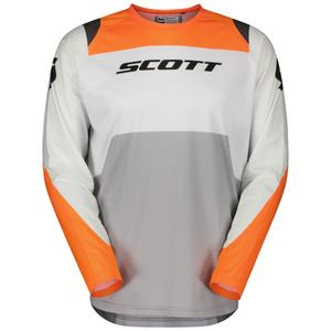 Motocrosstrøje SCOTT EVO Race hvid-orange