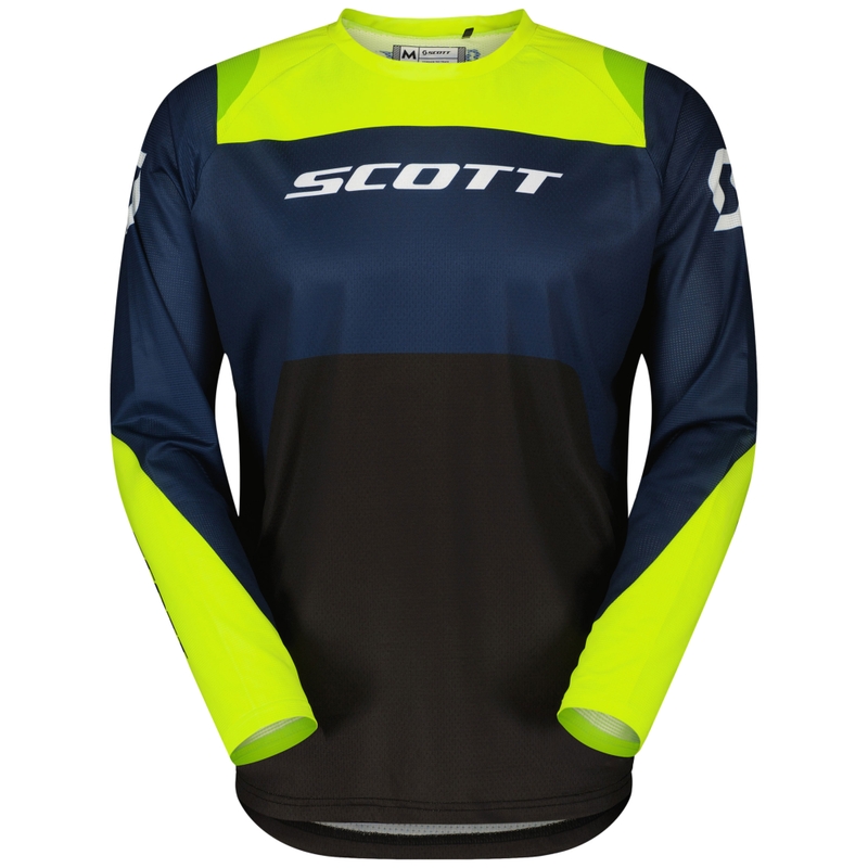 Motocrosstrøje SCOTT EVO Race lilla-fluogul udsalg