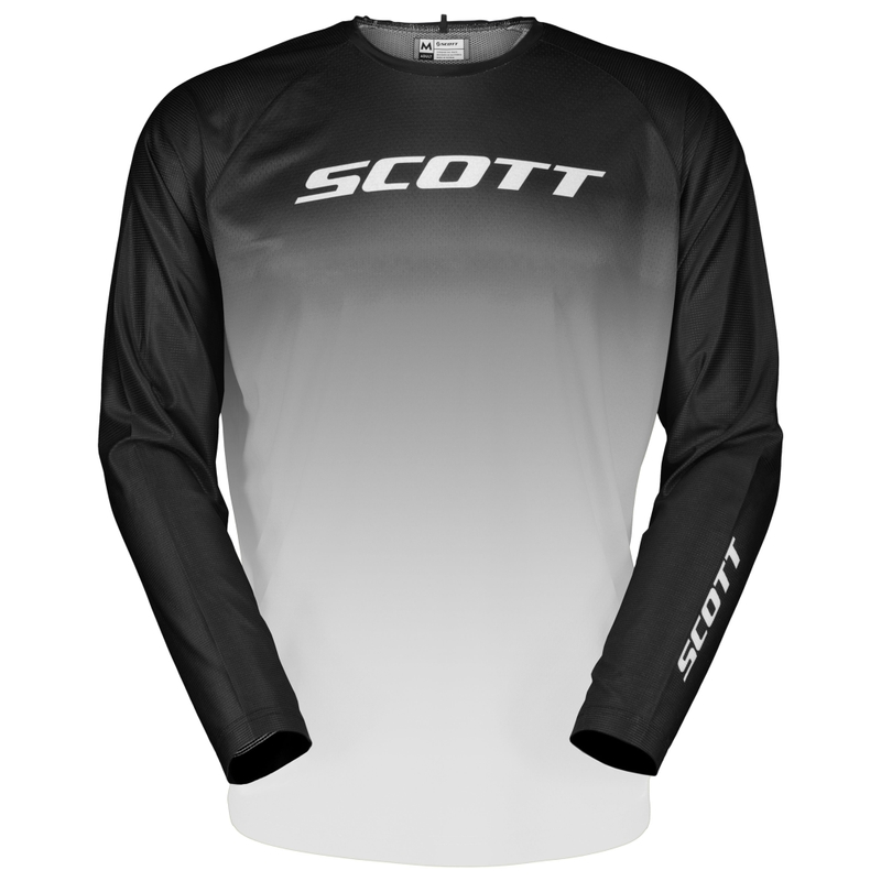 Motocrosstrøje SCOTT EVO Swap sort og hvid udsalg