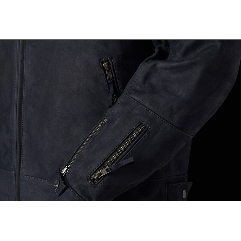 Læderjakke Furygan Clint Evo blå