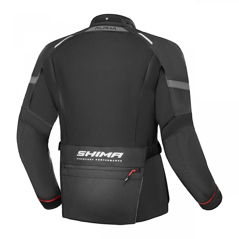 Motorcykeljakke Shima Alpha sort