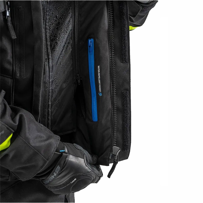 Motorcykeljakke Shima Runner sort-fluogul