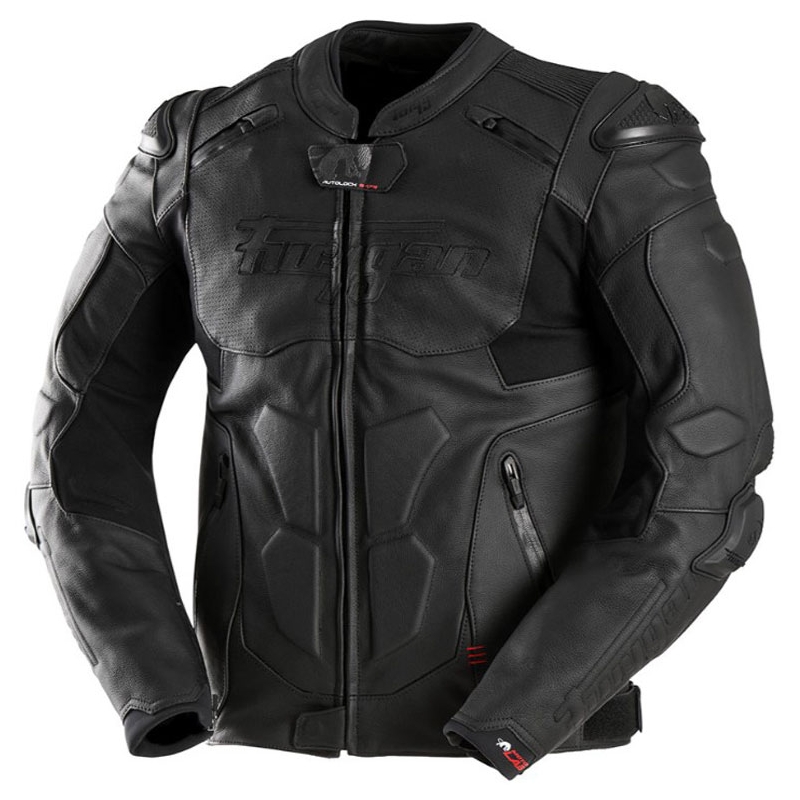 Furygan Ghost Evo sort motorcykeljakke i læder