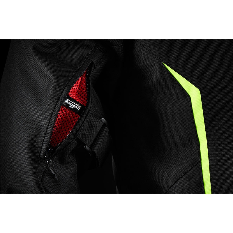Furygan Yori sort-hvid-fluogul motorcykeljakke