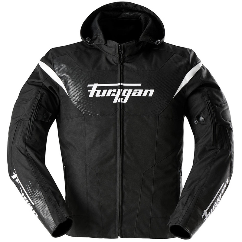 Furygan Shard sort og hvid motorcykeljakke