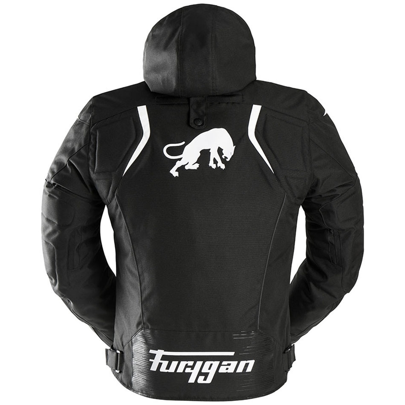 Furygan Shard sort og hvid motorcykeljakke