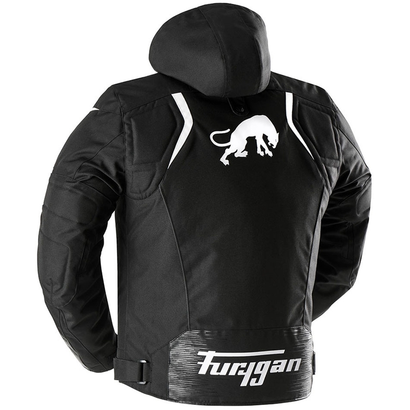 Furygan Shard sort og hvid motorcykeljakke