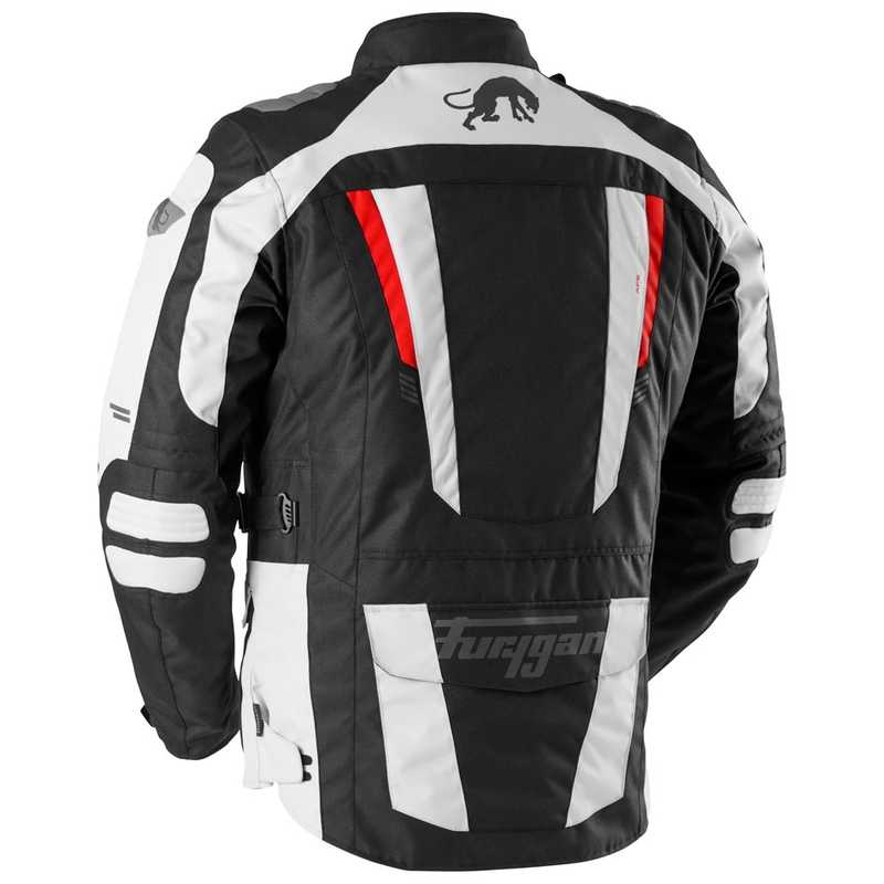 Furygan Apalaches Evo sort-beige-rød motorcykeljakke