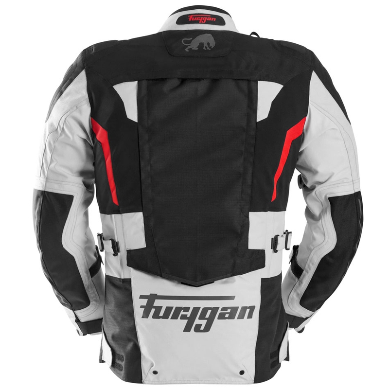 Furygan Montroc Kevlar® Primaloft® 3IN1+ motorcykeljakke sort-beige-rød