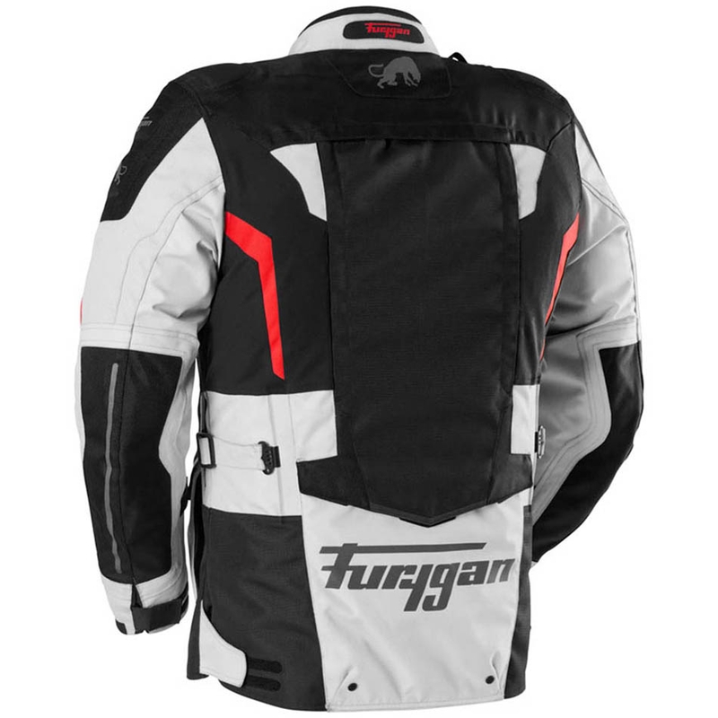 Furygan Montroc Kevlar® Primaloft® 3IN1+ motorcykeljakke sort-beige-rød