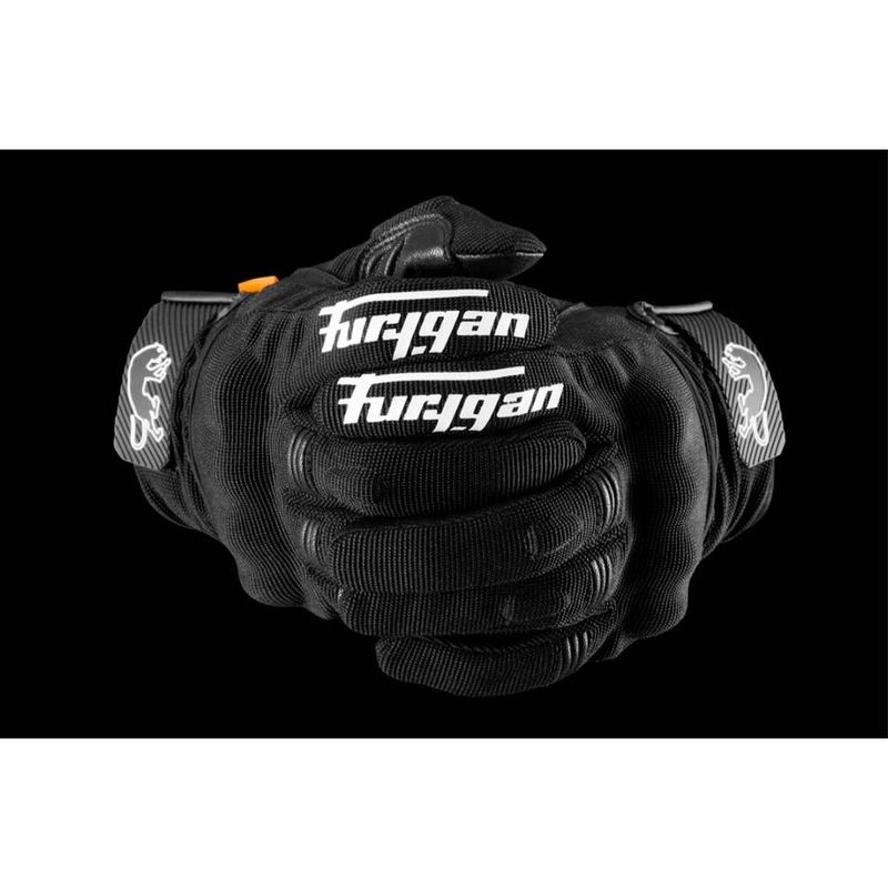 Motorcykelhandsker Furygan Jet D3O Evo sort og hvid