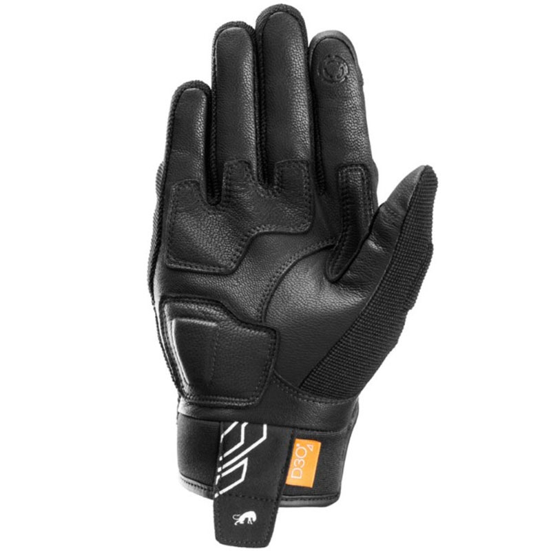 Motorcykelhandsker Furygan Jet Neon D3O sort og hvid