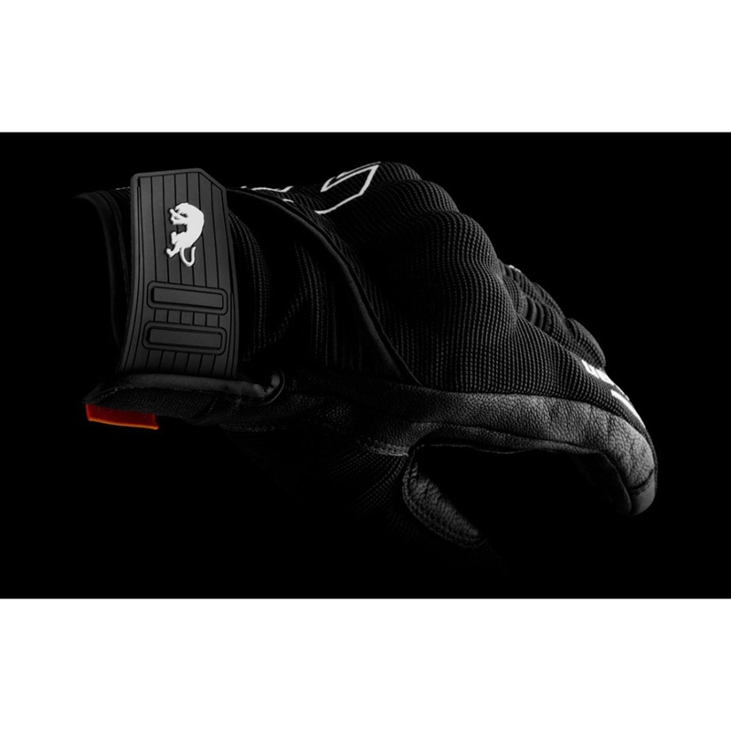 Motorcykelhandsker Furygan Jet Neon D3O sort og hvid