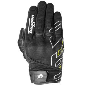 Motorcykelhandsker Furygan Jet Neon D3O sort-hvid-fluogul