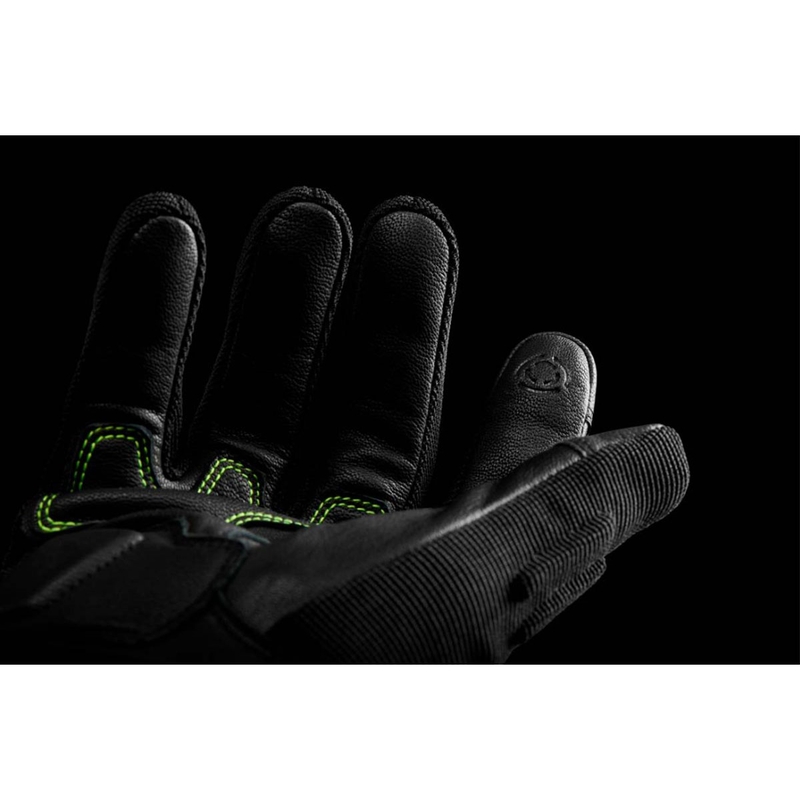 Motorcykelhandsker Furygan Jet Neon D3O sort-hvid-fluogul