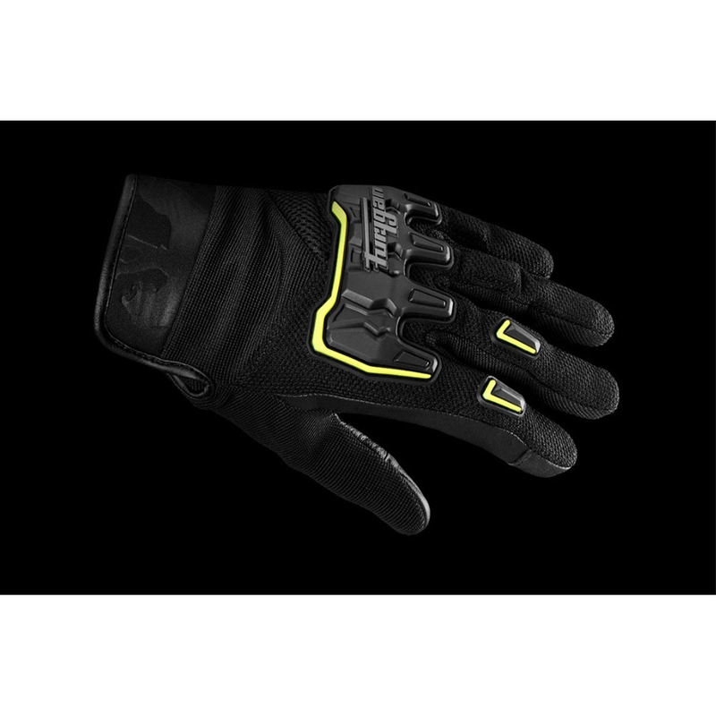 Furygan Shade Black-Fluo Yellow motorcykelhandsker