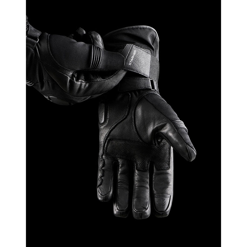Furygan Starker D3O® PrimaLoft® 37.5® sorte og hvide motorcykelhandsker