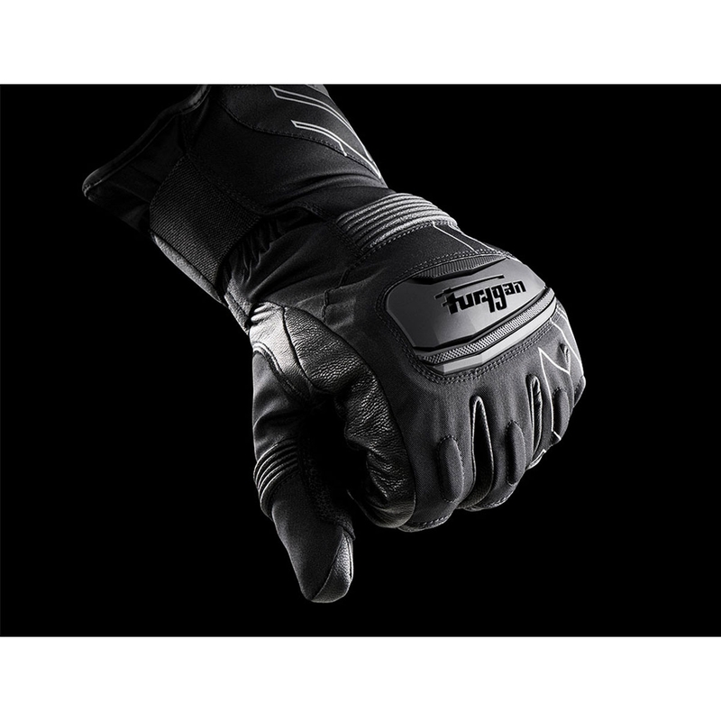 Furygan Starker D3O® PrimaLoft® 37.5® sorte og hvide motorcykelhandsker