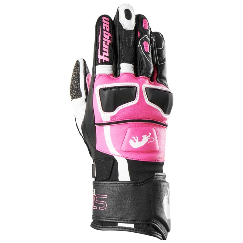 Furygan Styg 15 Lady motorcykelhandsker til kvinder i sort og pink