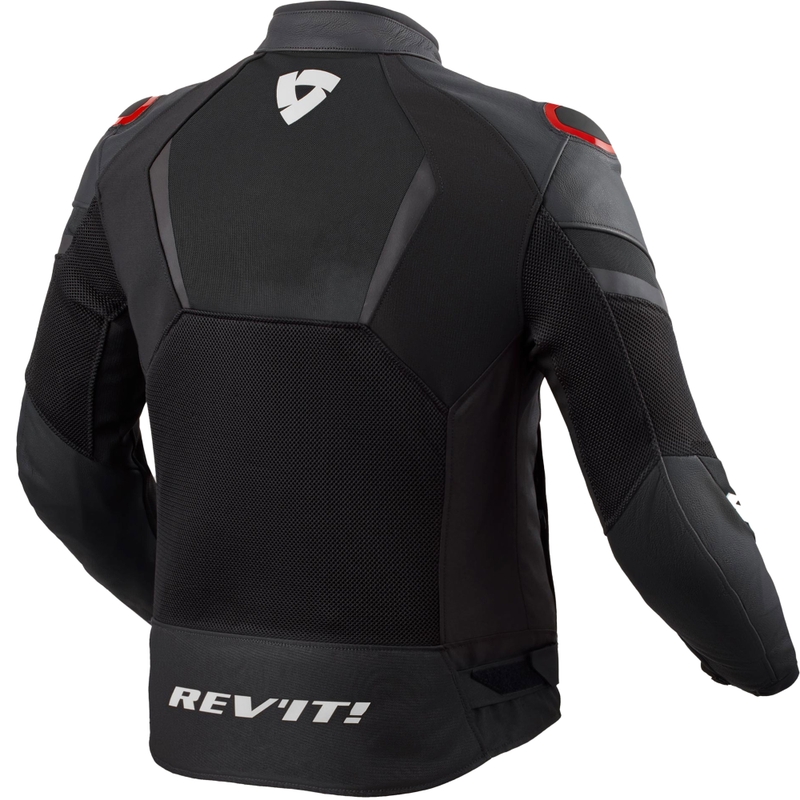 Motorcykeljakke Revit Mantis 3 H2O sort-rød