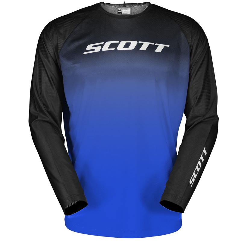 Motocrosstrøje SCOTT EVO Swap sort-blå udsalg