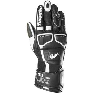 Furygan Styg 15 Lady sort-hvide motorcykelhandsker til kvinder