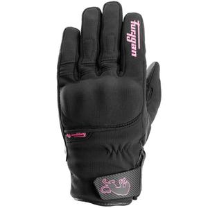 Furygan Jet Lady All Season D3O® Evo motorcykelhandsker til kvinder i sort og pink