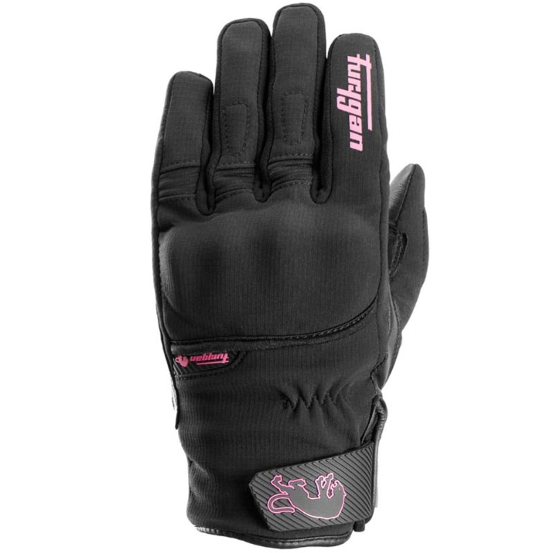 Furygan Jet Lady All Season D3O® Evo motorcykelhandsker til kvinder i sort og pink