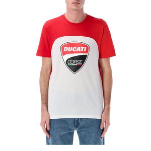 T-shirt Ducati Badge rød og hvid