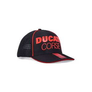 Ducati Laser Performance Midvisor Cap sort og rød