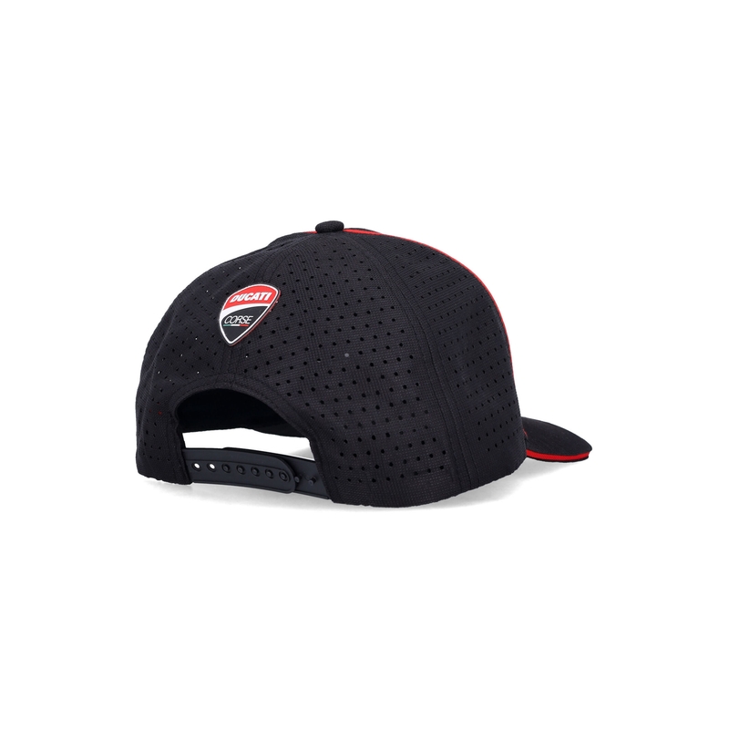 Ducati Laser Performance Midvisor Cap sort og rød