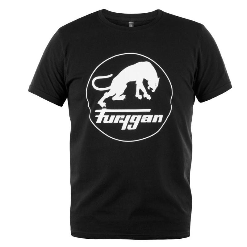 T-shirt Furygan Corpo TS Logo sort og hvid