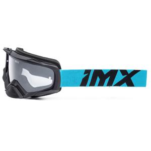 Motocrossbrille iMX Dust sort og blå med klart plexi