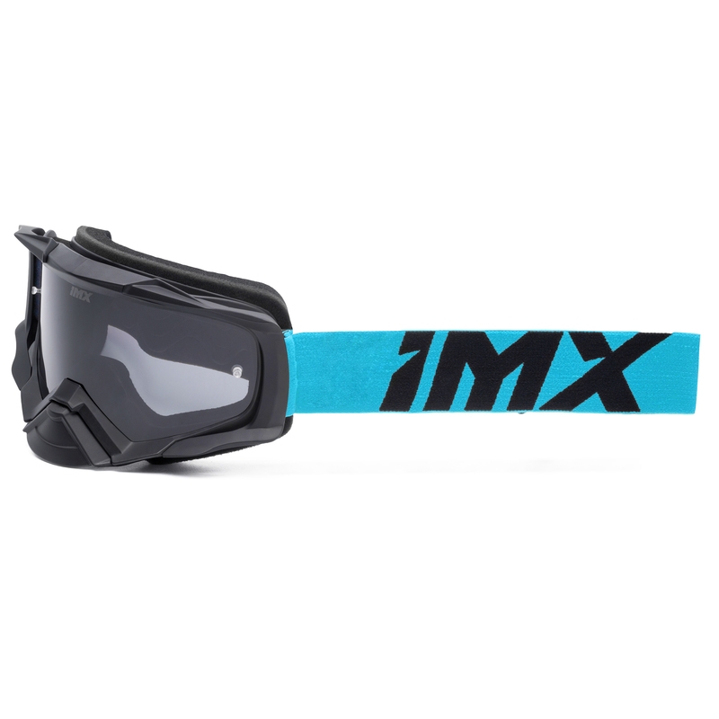Motocrossbrille iMX Dust sort og blå med klart plexi