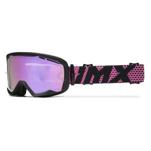 Motocrossbrille iMX Endurance Flip sort og pink med iridium plexi