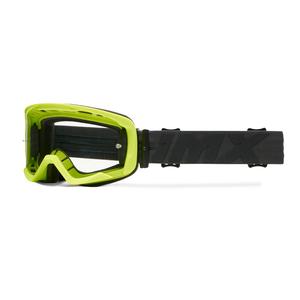 iMX Endurance Flip fluogul-sort motorcykelbrille med klart plexi